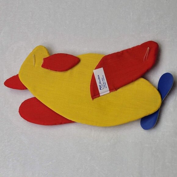 Vintage 1985 Wooltex Mimi Miller Plush Nursery Wall Art Airplane Dump Truck - Picture 7 of 10